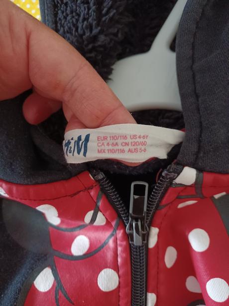 Mikina minnie, h&m,116