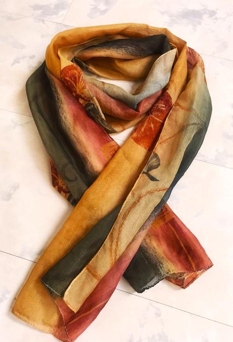 Jemná dámska šatka, xl