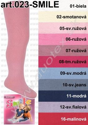 Smile kojenecké hladké elastické pančušky, 68 / 74 / 80 / 86