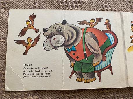 Staré retro leporelo pôjdeme na safari 1980, 