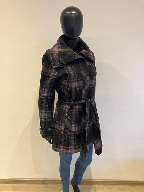 Dámsky kabát károvaný (38/40), colours of the world,m