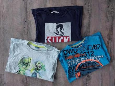 3 letné tricka pre chlapca 146/152, h&m,146