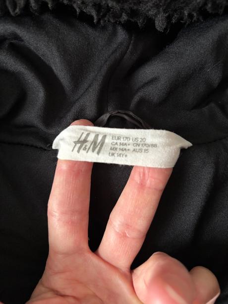 Chlpatá bunda, h&m,170
