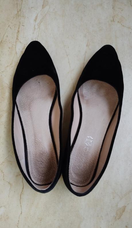 Semišové balerínky, 40