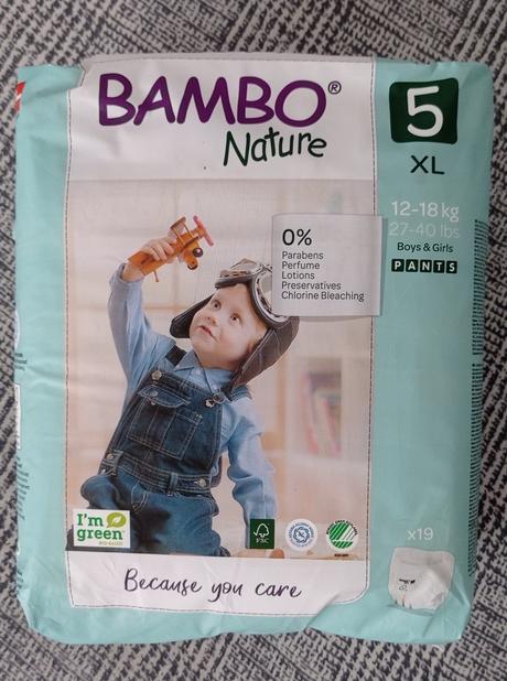 Bambo nature plienkove nohavicky, bambo,9 kg - 20 kg