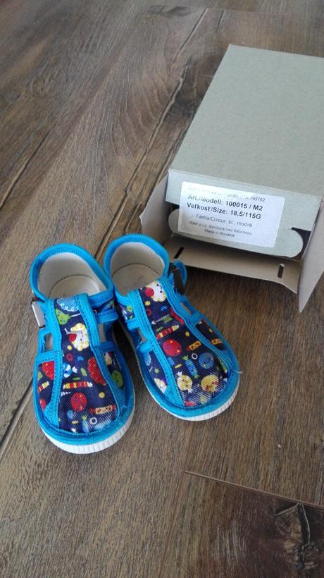 Papučky rak 2 páry,veľkosť 18 a 18,5, rak,18