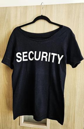 Cierne tricko security, vel. m, m