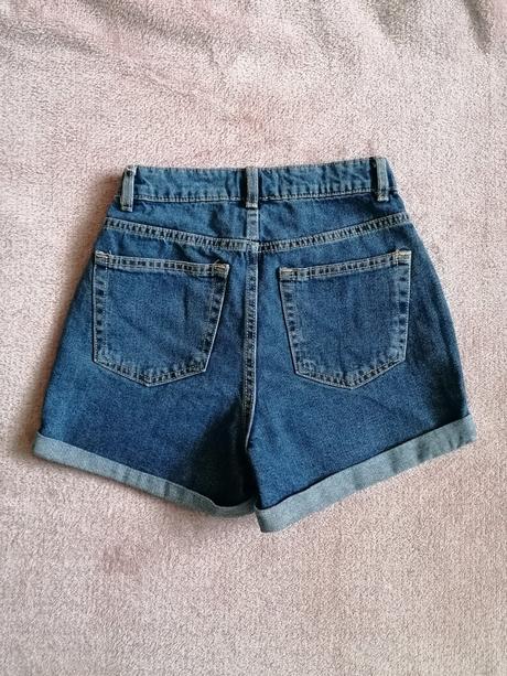 Džínsové mom kraťasy, primark,32 / 34 / xs
