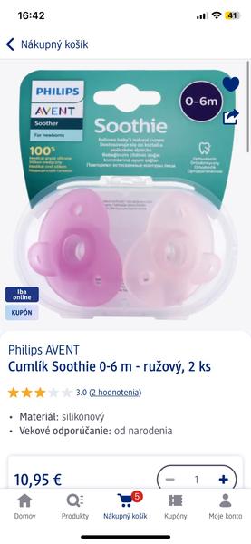 Máte skúsenosti s cumlíkmi Philips Avent Soothie?