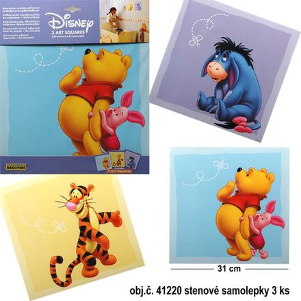 Disney samolepiace stenové nálepky macko pu, 