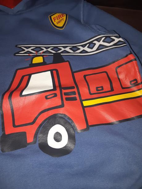 Mikina požiarnik, h&m,134