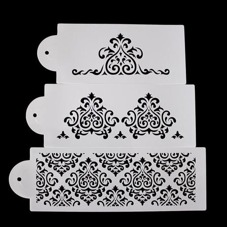 Šablóny na stencil 3ks vzor č.01, sta-12,