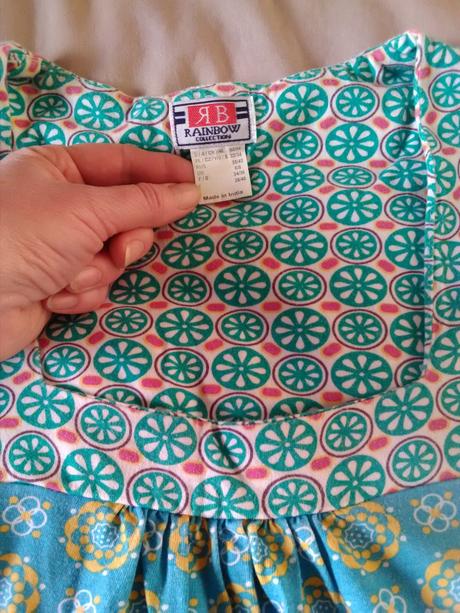 Pestrofarebný top s dlhým rukávom, 36