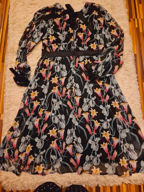 Kvietkované šaty, orsay,m