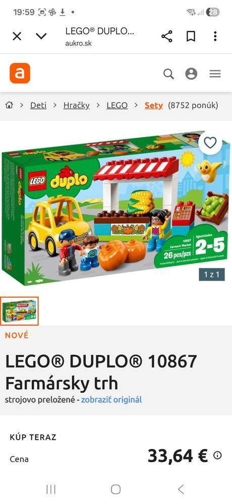 Lego duplo farmarsky trh, 