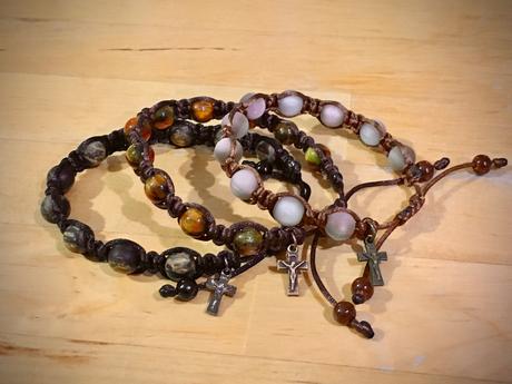 Ruženec desiatok - náramok, 