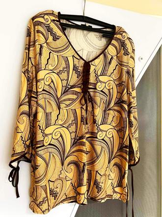 Luxusné tričko /tunika na šnurovanie, xl