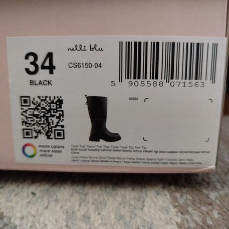 Krásne a pohodlné dievčenské čižmy, nelli blu,34