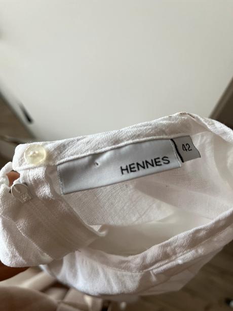 Biele šaty ľanová zmes, 40