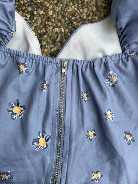 Korzetový top s nariasenými rukávmi, s