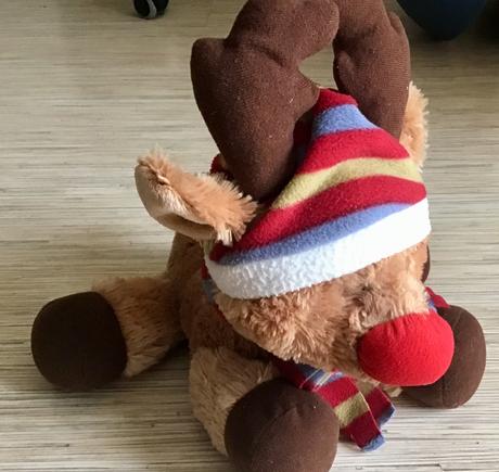 Krasny vacsi plyšový sobík, 