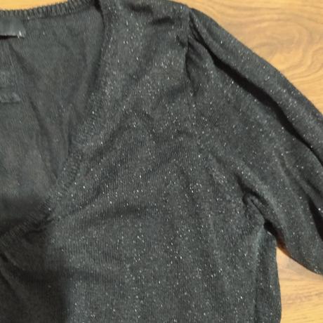 Sexy pulover s trblietkami, hlbsi v vystrih, vero moda,l