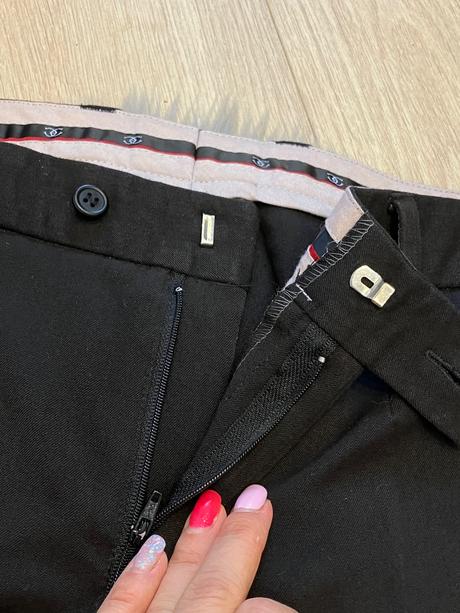 Pánske elegantné nohavice čierne, xl