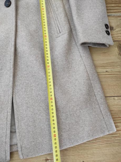 Nepoužitý vlnený kabát zara, zara,xs