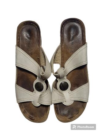 Dámske kožené šlapky, 38