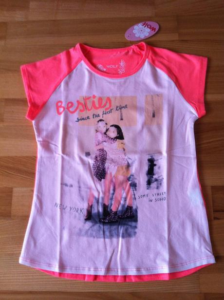 Dievčenské tričko na leto - v.128 a 140., wolf,128 / 140