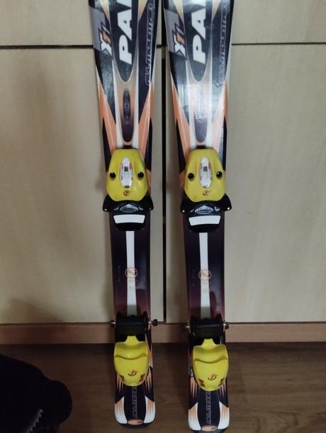 Set lyže a lyžiarky super stav, 90-99 cm