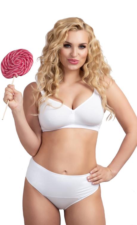 Bavlnená podprsenka na dojčenie easy biela -d, 70 / 75,d