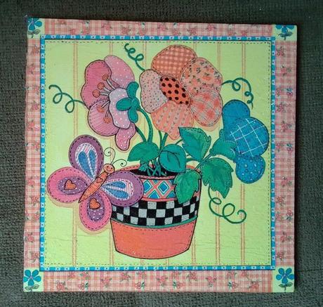 Obrázok pestrofarebné kvety, 