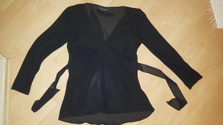 Čierna priehľadná bľuza, dorothy perkins,42