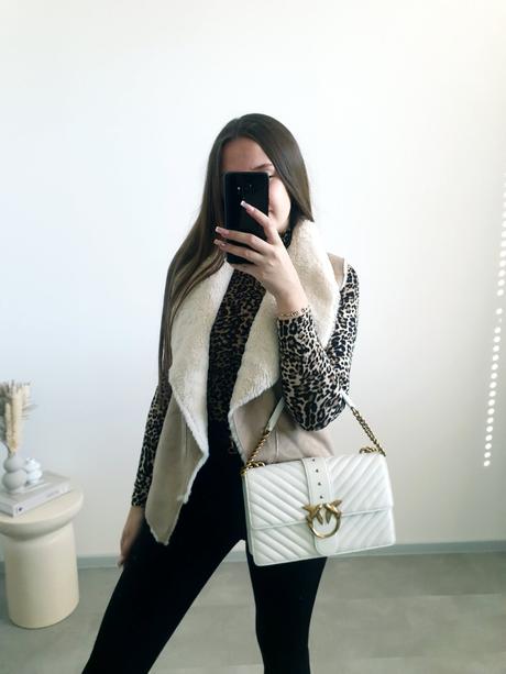 Vesta s kožušinou s, bershka,s