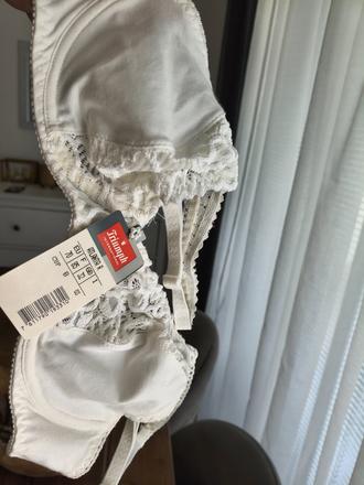 Triumph krémová mäkká bavlnená podprsenka 70/b, triumph,70b