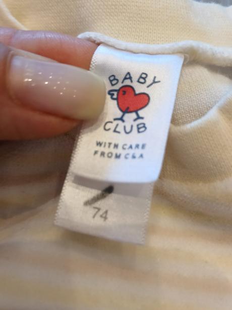 Chlapčenská pásikavá mikina c&a (74), baby club,74