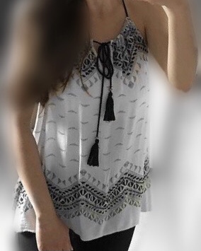 Ľahká blúzka na ramienka, mango,s