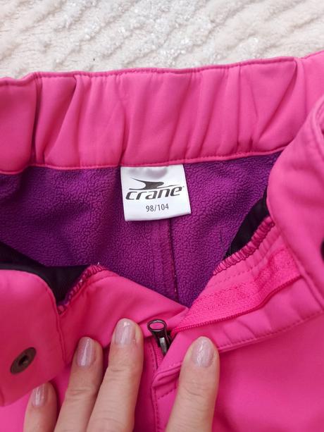 Zateplené softshellové nohavice 98/104, 104