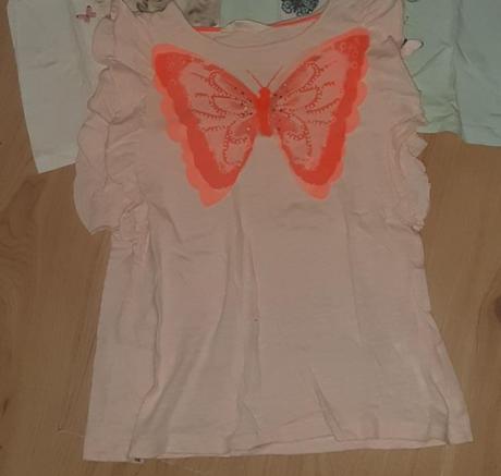 Tričko s motýlikom, h&m,140