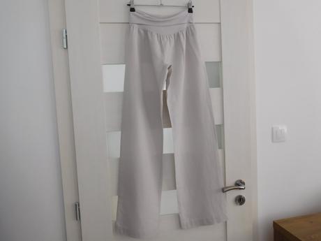 Ľanové nohavice s pružným pásom-s, 34/32, s