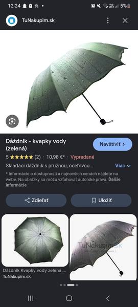 Kde kúpiť dáždnik so vzorom kvapiek dažďa?