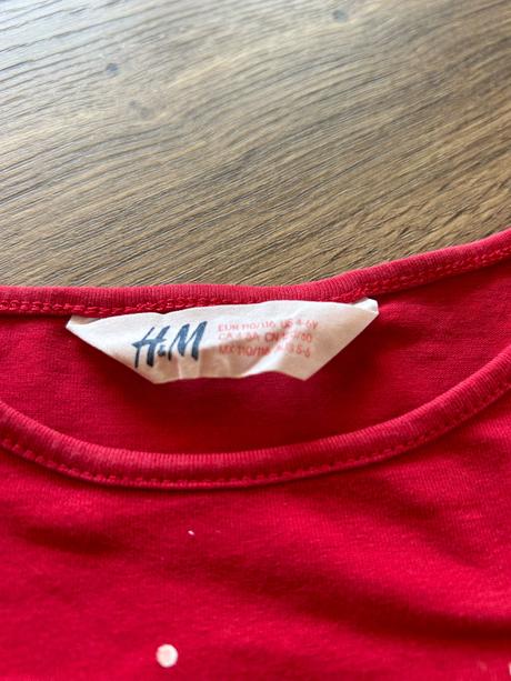 Vianočné tričko 110, h&m,110