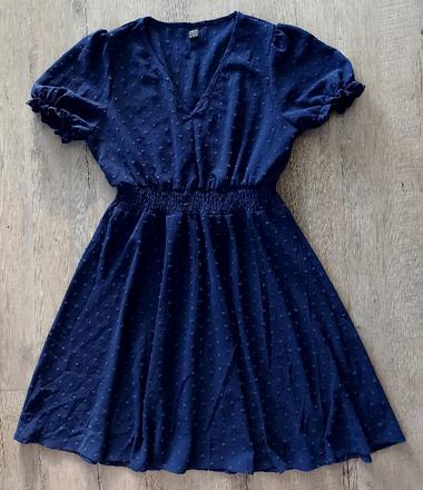 Modré letné šaty, 36