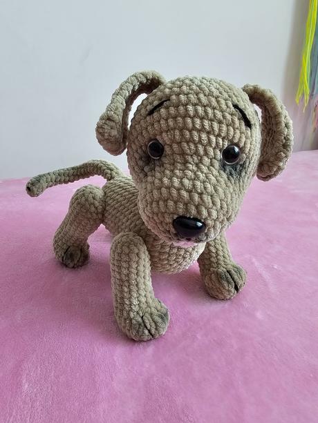 Handmade hačkovaný psík, 