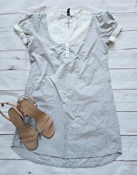 Pekné šedé šaty, h&m,36