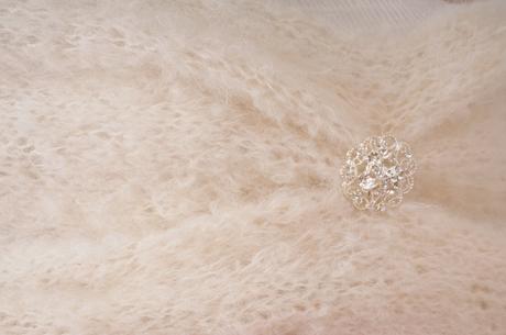 Svadobný tunelový pléd - smotanový, 