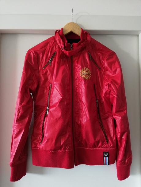 Červena dámska bunda gio goi, l