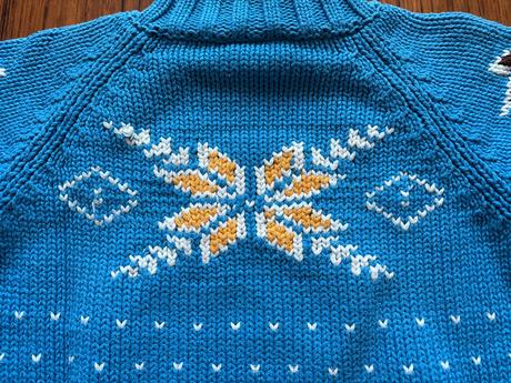 Teplý zimný pulóver, s