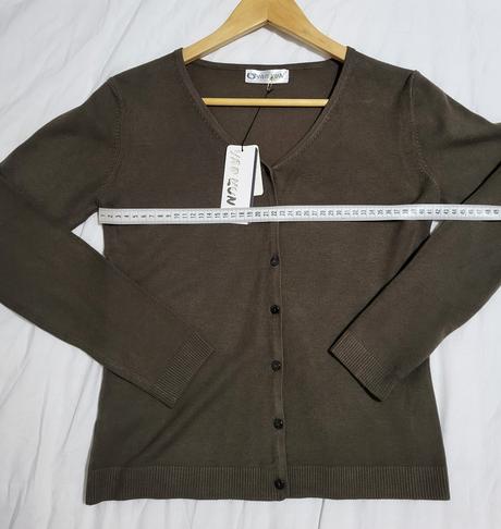 Khaki kardigán, s
